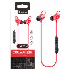 AURICULARES BLUETOOTH SPORT + MICRO CETUS C4319 ROJO ONE+