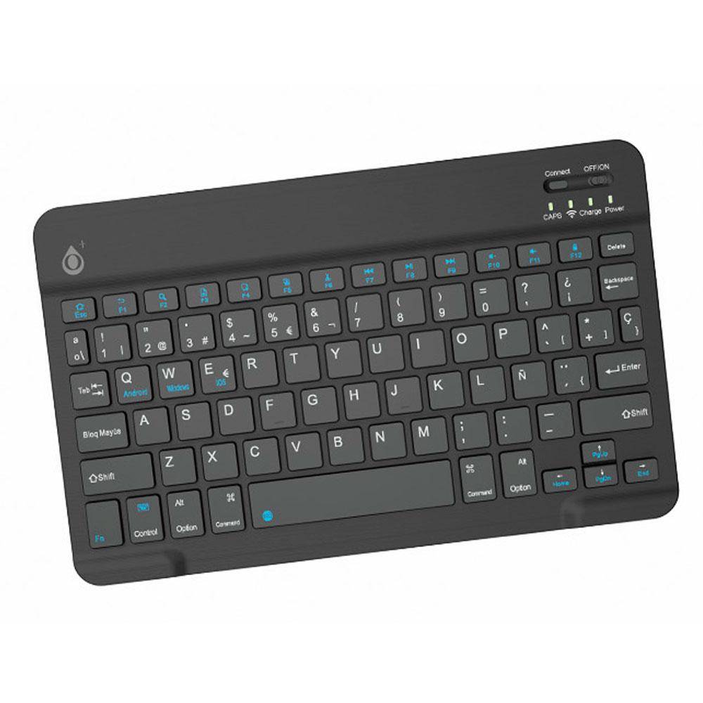 TECLADO MINI INALAMBRICO BLUETOOTH 5.0 / NG6094 / 78 TECLAS / NEGRO / ONE+