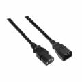 CABLE EXTENSION ALIMENTACION IEC C13 MACHO - IEC C14 HEMBRA 1.5Mts