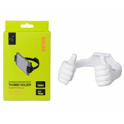 SOPORTE HU108 THUMBS UP MOVIL- TABLET BLANCO ONE+
