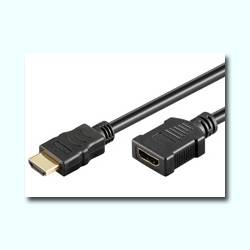 CABLE PROLONGADOR HDMI 1.4 MACHO --- > HEMBRA (19 CONTACTOS)
