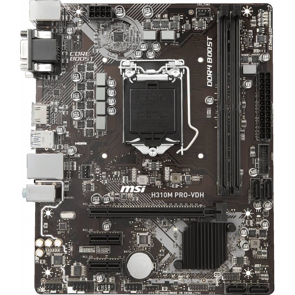 PLACA BASE MSI LGA1151 H310M PRO-VDH PLUS MATX DDR4 HDMI-VGA-DVI