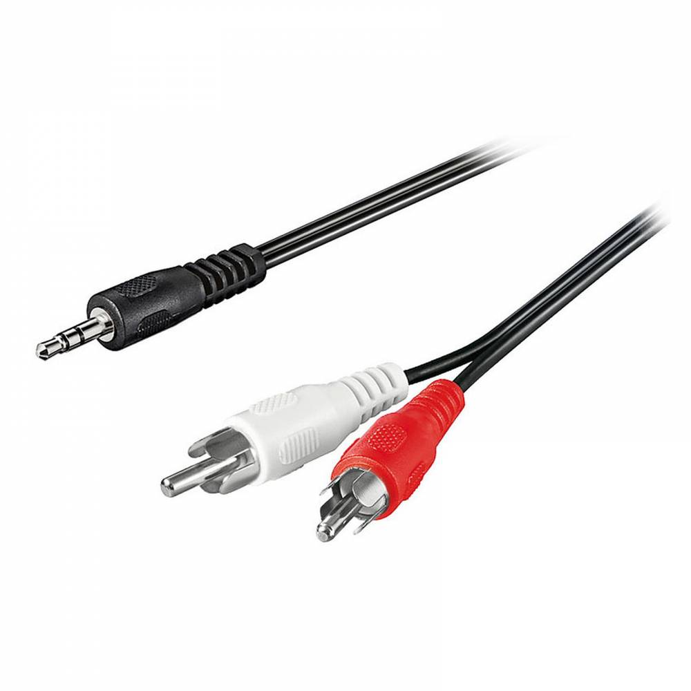 CABLE STEREO JACK 3.5 MACHO - 2xRCA MACHO 3 METROS