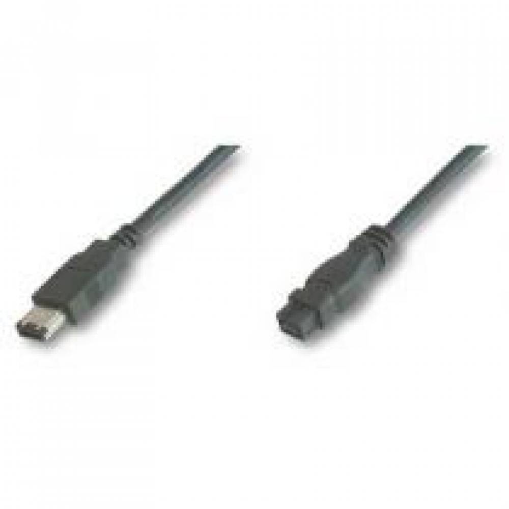 CABLE ADAPTADOR FIREWIRE 800 IEEE 1394B 9-6 PINES MACHO ---> MACHO 3 Mts.