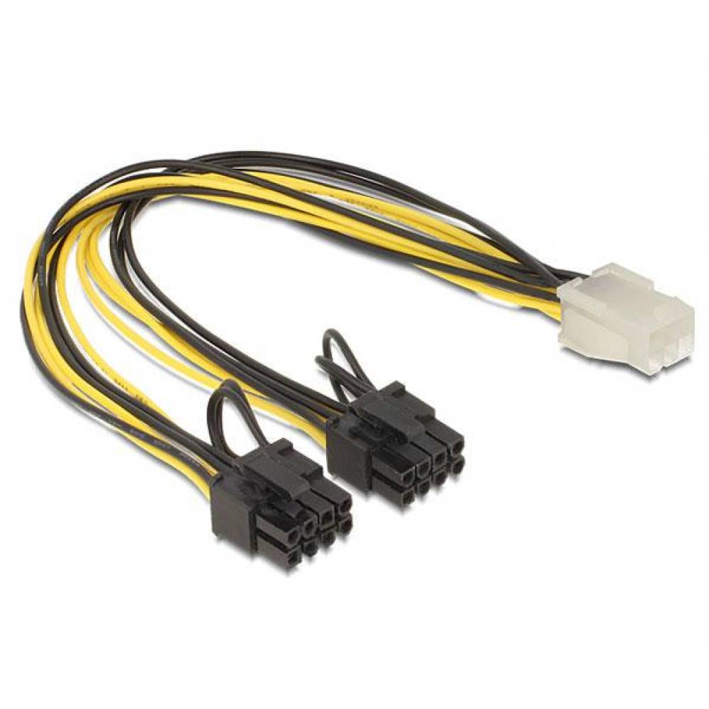 CABLE ALIMENTACION PARA GRAFICAS PCI-EXPRESS 6 PIN PCI-E A 2x 6+2 PIN PCI-E