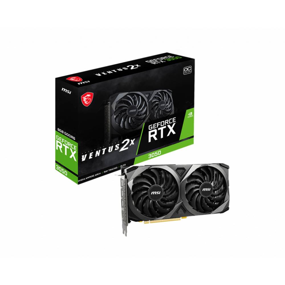 MSI GEFORCE RTX 3050 VENTUS 2X 8G OC NVIDIA 8 GB GDDR6