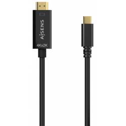 CABLE CONVERSOR AISENS 4K30HZ USB-C MACHO - HDMI MACHO NEGRO 1.8M