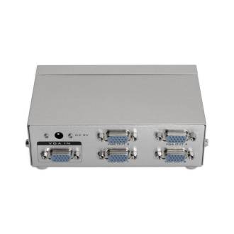AISENS SPLITTER DUPLICADOR SVGA PARA 4 MONITORES CON ALIMENTACION