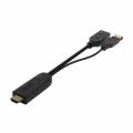 CONVERSOR AISENS ACTIVO HDMI 2.0 A/M USB A/M DISPLAYPORT/H 10CM