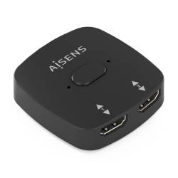 AISENS CONMUTADOR HDMI SWITCH BOTON 4K60HZ 2X1 NEGRO