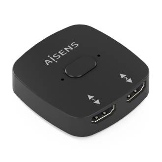 AISENS CONMUTADOR HDMI SWITCH BOTON 4K60HZ 2X1 NEGRO