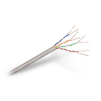 BOBINA CABLE RED AISENS RJ45 CAT.5E UTP RIGIDO AWG24 GRIS 305M