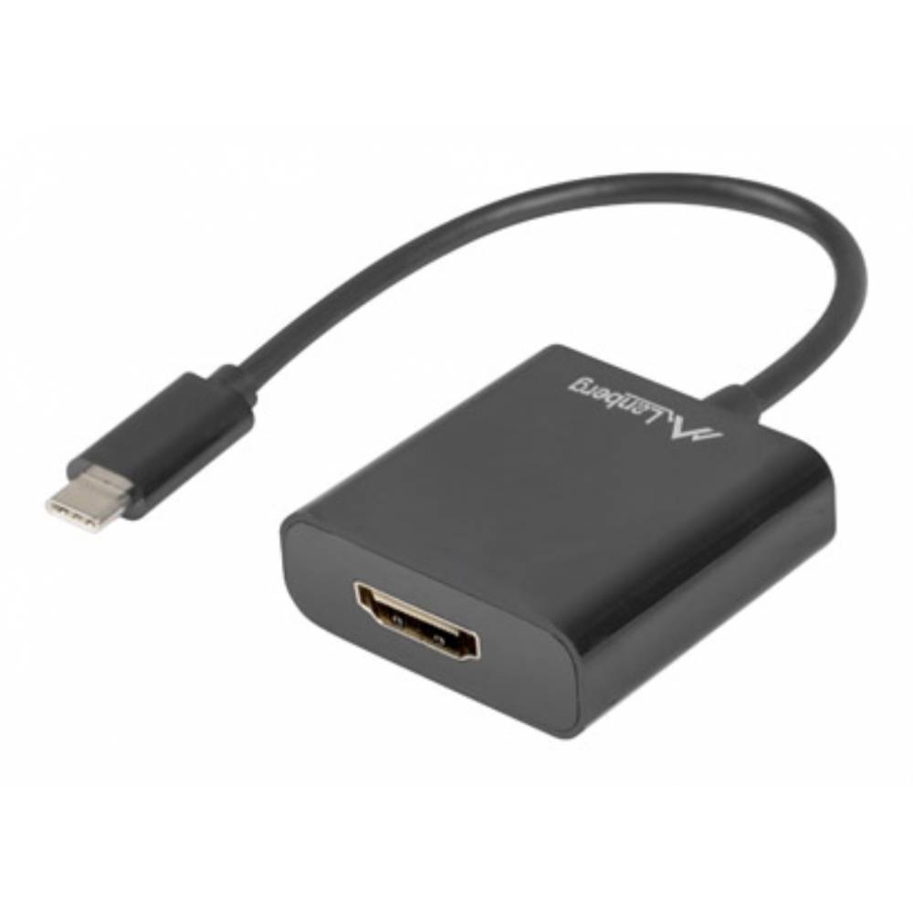 ADAPTADOR USB LANBERG USB-C M 3.1 A HDMI H 15CM DISPLAYPORT ALT MODE NEGRO