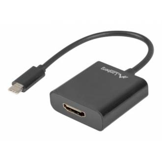 ADAPTADOR USB LANBERG USB-C M 3.1 A HDMI H 15CM DISPLAYPORT ALT MODE NEGRO