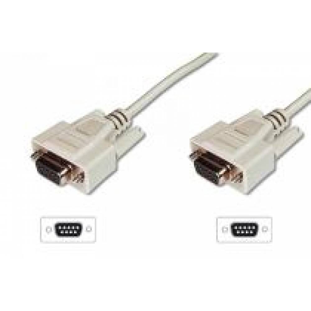 CABLE SERIE DB 9 HEMBRA ---> HEMBRA DE 5 Mts. (C-13)