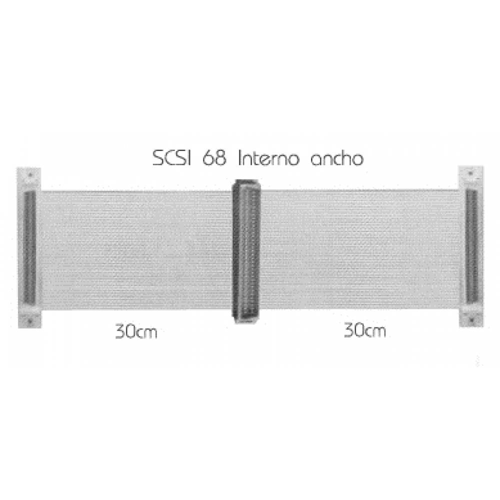 CABLE PLANO SCSI 68 MACHO ---> 2 x 68 HEMBRA (C-4)