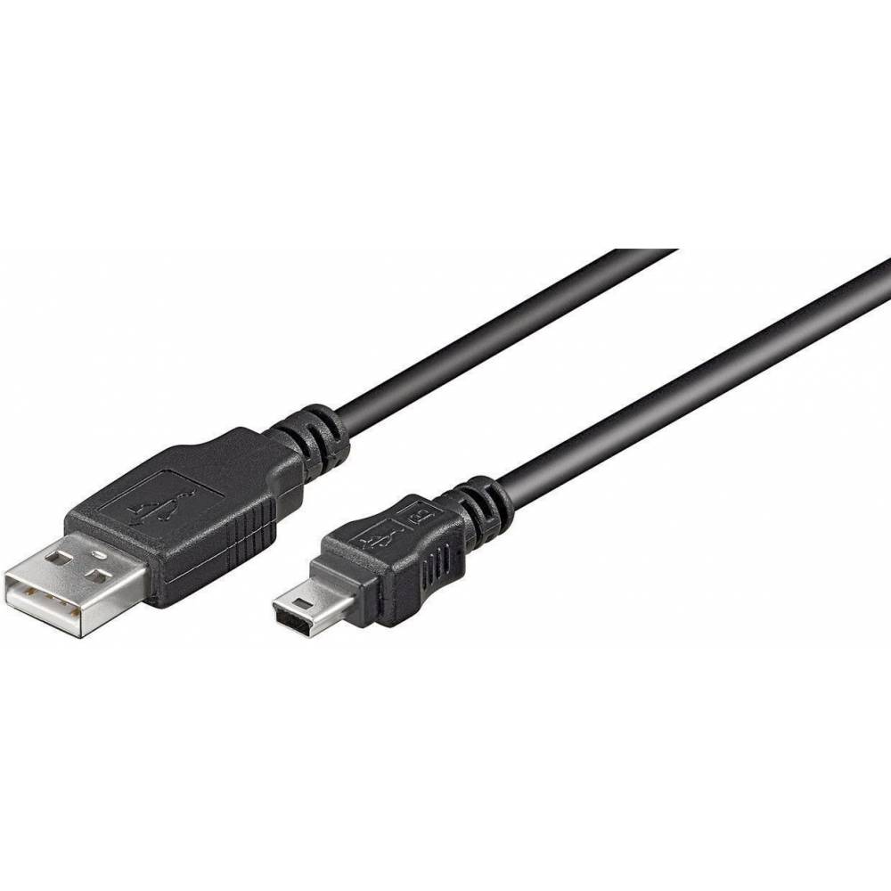 CABLE USB 2.0 TIPO A-B MINI USB MACHO ---> USB MACHO DE 1.8 Mts. (C-12)
