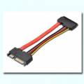 CABLE EXTENSION SERIAL ATA III 22 PIN MACHO / HEMBRA 15 CMTS. (C-5)