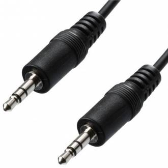 CABLE PLANO AUDIO JACK STEREO 3.5 M/M 1,5 Mts.
