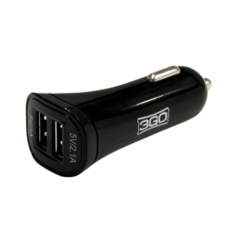 3GO ALIMENTADORES USB DE MECHERO DE COCHE 2 PUERTOS 3,1A