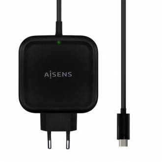 CARGADOR AISENS 65W 1XUSB-C PD3.0 QC3.0 NEGRO