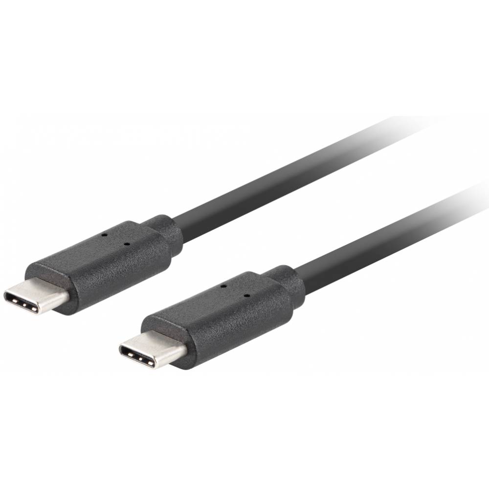 CABLE USB-C LANBERG 3.1 GEN 2 MACHO/MACHO 10GB/S PD100W 1M NEGRO