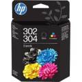 HP Nº 302 / Nº 304 DeskJet 1110/2130/3630 COLOR 100 PAGINAS
