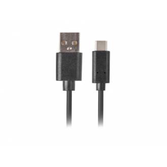 LANBERG CABLE DATOS USB 2.0 A TYPE-C QC NEGRO 0.5 METROS