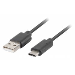 CABLE USB LANBERG 3.1 MACHO - USB TIPO C MACHO 1M NEGRO