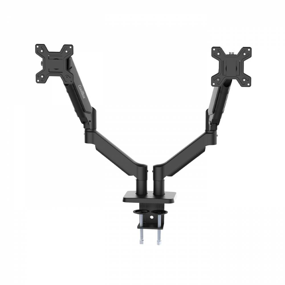 COOLBOX M02D SOPORTE MESA GAS DOBLE MONITOR VESA 75 100