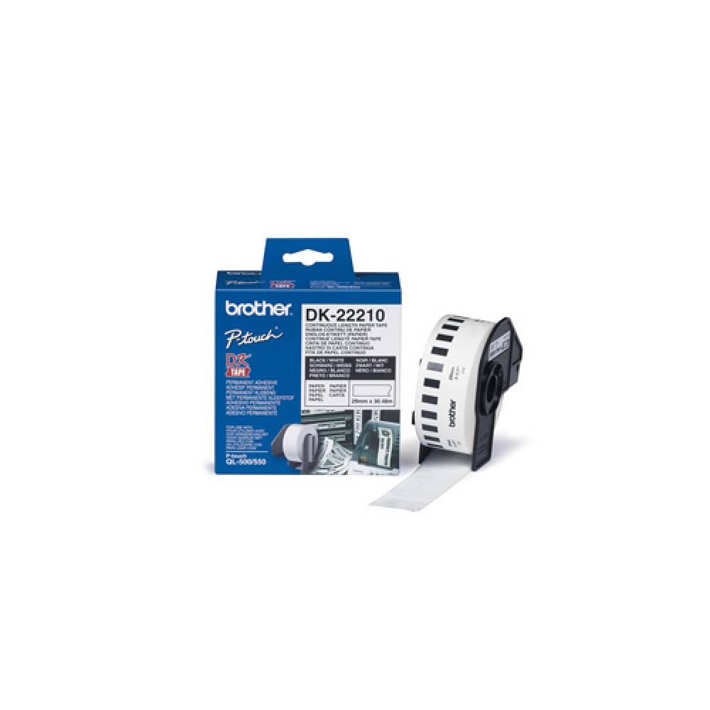 BROTHER CINTA DK-22210 QL500/550/650TD