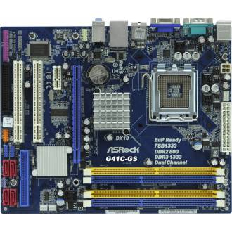 PLACA BASE ASROCK G41C-GS S-775 COMBO DDR2/DDR3