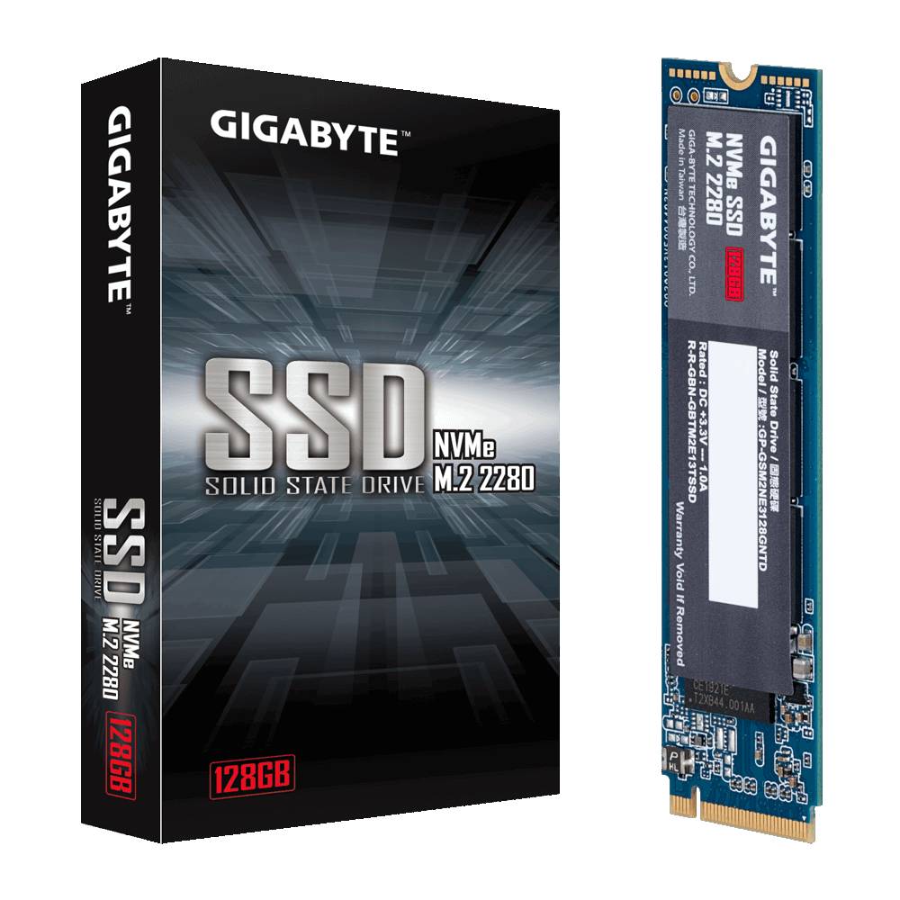 GIGABYTE DISCO DURO SOLIDO NVME M.2 PCIE X2 128GB 1550/550MB/S