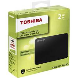 DISCO DURO EXTERNO TOSHIBA 2TB CANVIO BASICS 2.5