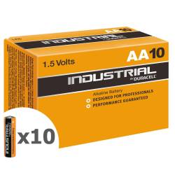 DURACELL PACK PILAS INDUSTRIAL AA 1.5V - 10 UDS