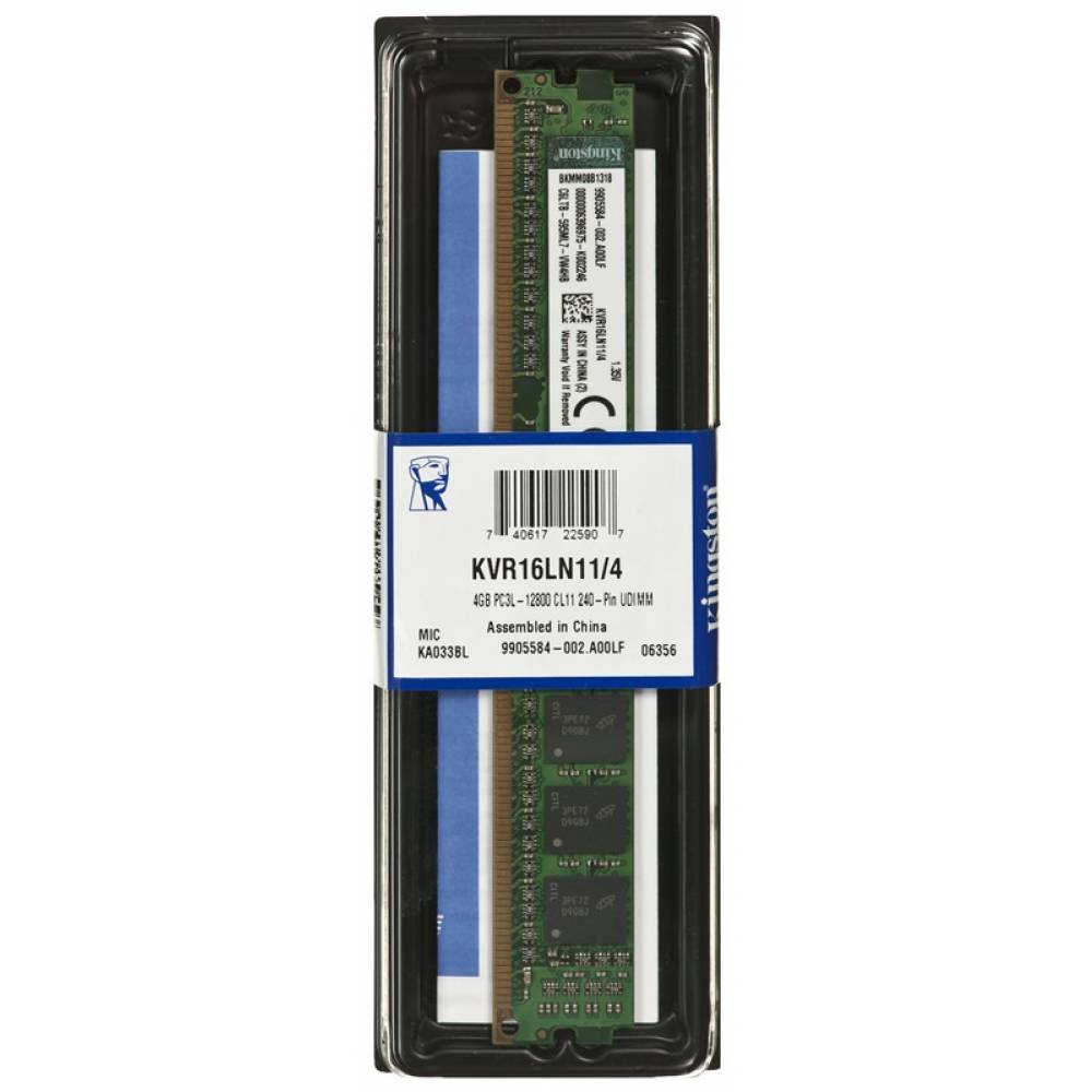 KINGSTON MODULO DE MEMORIA 4GB DDR3L 1600MHz