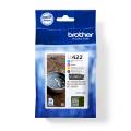 BROTHER PACK CARTUCHOS TINTA LC422VAL NEGRO CIAN MAGENTA AMARILLO 550 PAGINAS