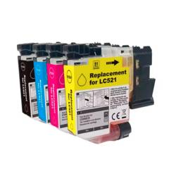 BROTHER LC521 J1260 J1310DW J1360DW J1460DW AMARILLO 500PAG