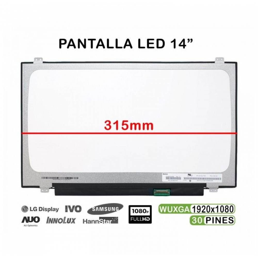 PANTALLA PORTATIL LED 14.0 1920X1080 30PIN 31.5CM