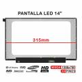 PANTALLA PORTATIL LED 14 1366*768 30PIN (ANCHO 315MM)