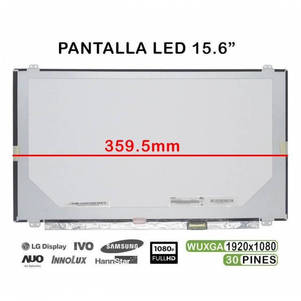 PANTALLA PORTATIL LED 15.6 FULLHD 30PIN (ANCHO 359,5MM)