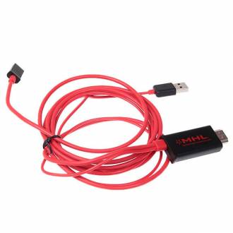 CABLE ADAPTADOR MHL A HDMI + MICRO USB GALAXY S2/NEXUS