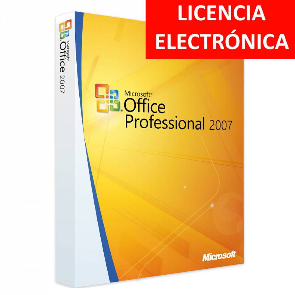 MICROSOFT OFFICE 2007 PROFESIONAL - LICENCIA ELECTRONICA (NO DVD/COA - SOLO CLAVE)