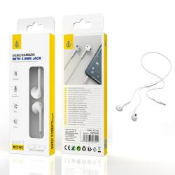 NC3162 AURICULARES CON MICROFONO SPEEDY BOTON 1.2M BLANCO