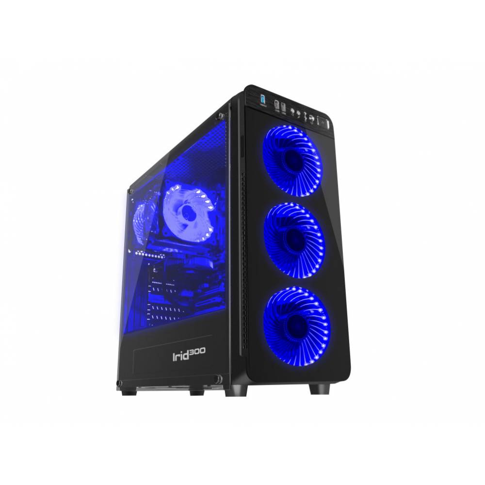 CAJA GAMING GENESIS TITAN 700 ATX 1XUSB 3.0 2XUSB 2.0 AZUL SIN FUENTE CON VENTANA