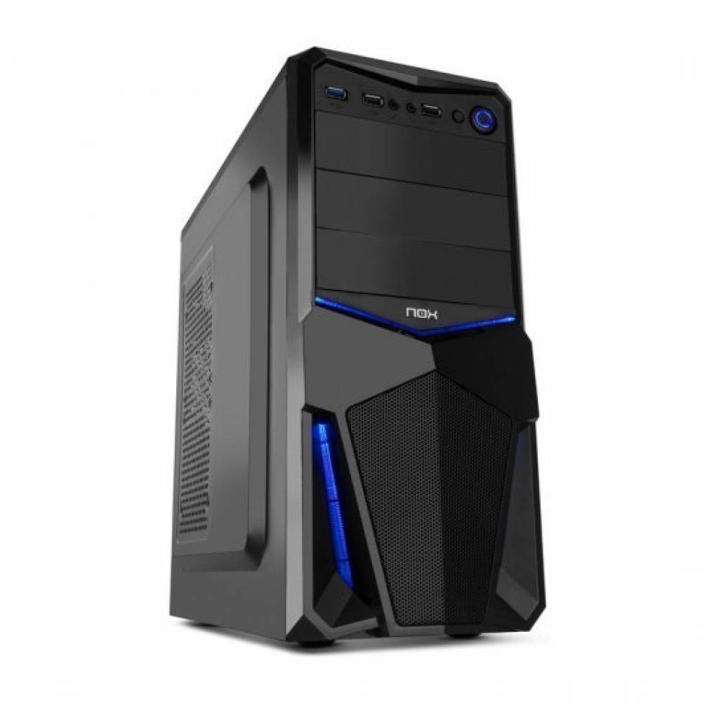 NOX CAJA ATX PAX 1*USB3.0 2*USB2.0 NEGRO AZUL