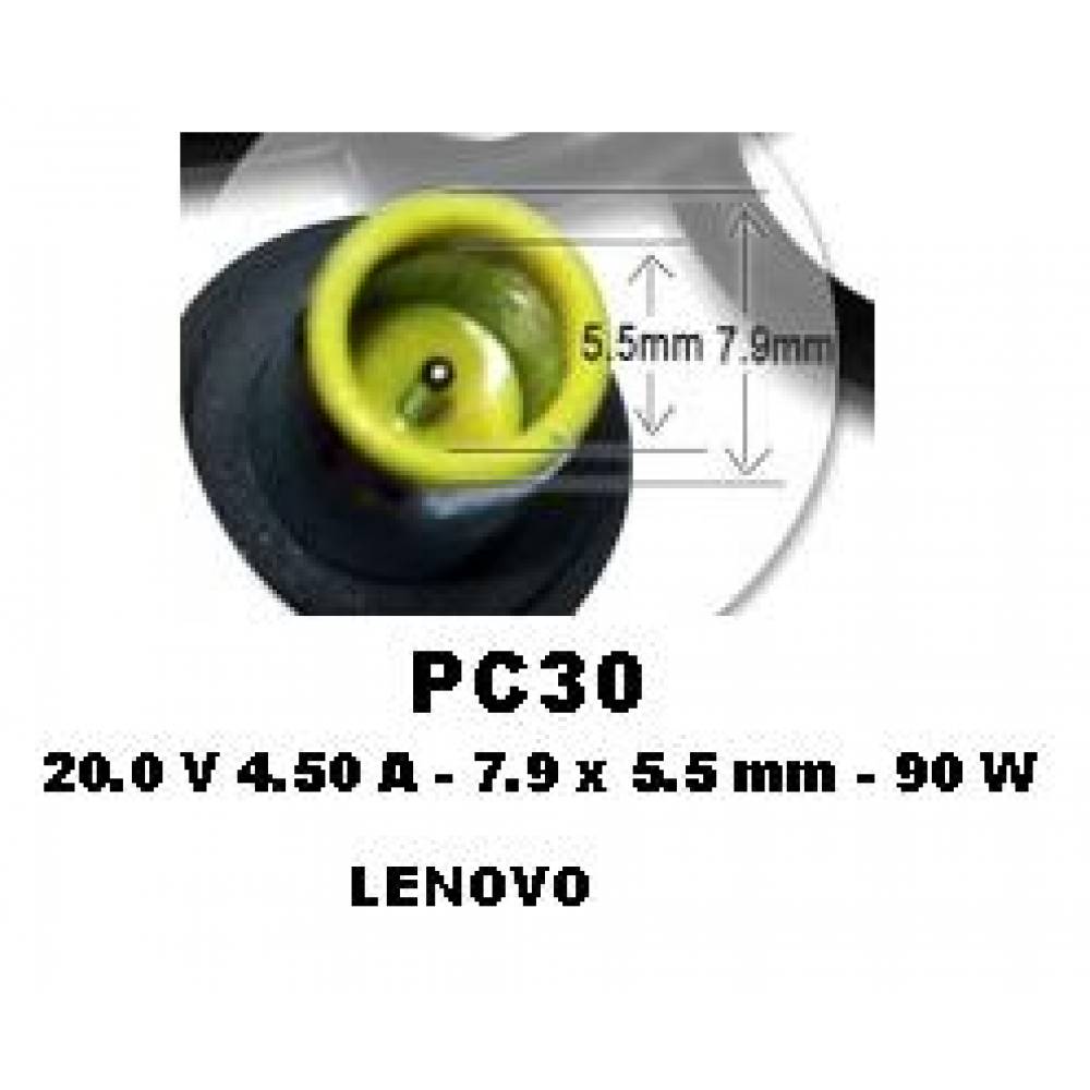 ALIMENTADOR ESPECIFICO 20V 4.5A - 7.9 x 5.5 mm - 90 W (LENOVO)