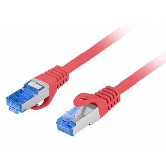 LANBERG LATIGUILLO CAT.6A S/FTP LSZH CCA 1M ROJO FLUKE PASSED