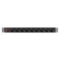 LANBERG REGLETA 1U 16A 9X SCHUKO RACK 19