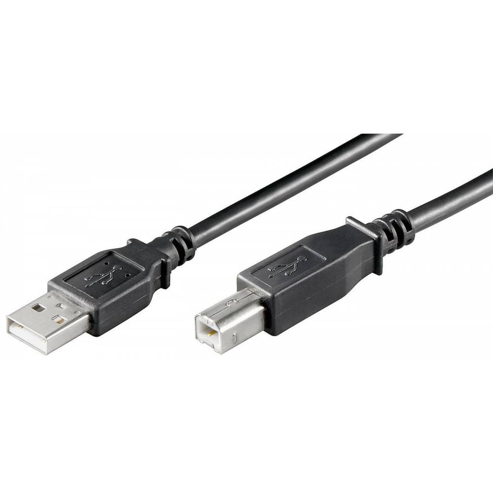 CABLE USB 2.0 TIPO A-B MACHO ---> MACHO DE 0.30 Mts.(C-3)